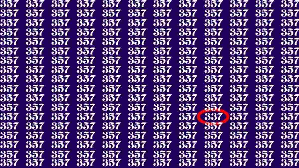 Tylko najbardziej uważni mogą znaleźć liczbę 337: złudzenie optyczne dla geniuszy